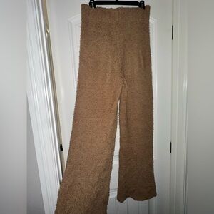 Skims Cozy Brown Fuzzy Pants